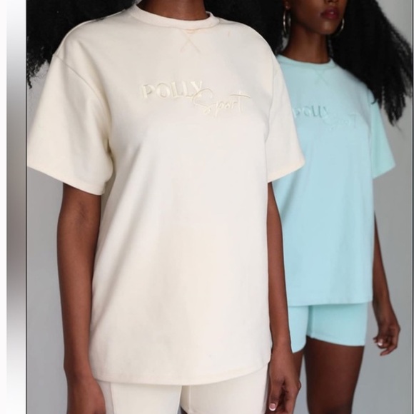 💕 Oh Polly Sport Logo Oversized Top 💕 - Picture 3 of 8